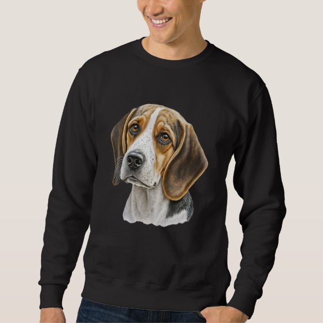 Sweatshirt Beagle Dog Lover Mom & Dad (Devant)