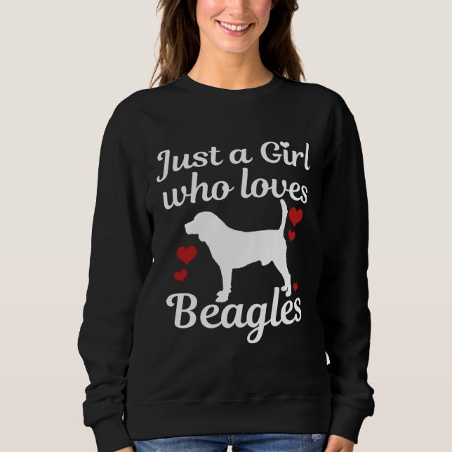 Sweatshirt Beagle dog saying (Devant)