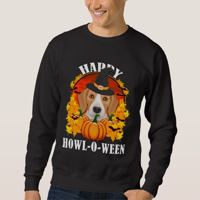 Sweatshirt Beagle Halloween  For Dog  Men Women Kids (Devant)