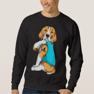 Sweatshirt Beagle I Love Maman Vêtements Chien Maman Cadeaux