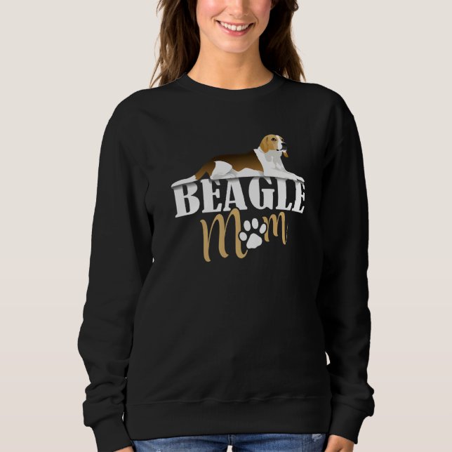 Sweatshirt Beagle Maman Beagles Chien Rétro Propriétaire Chie (Devant)