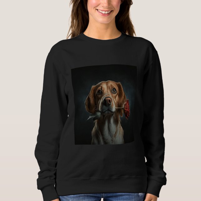 Sweatshirt Beagle My Valentine Date (Devant)