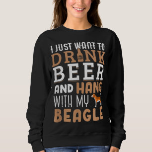 Sweatshirt Beagle Papa Drôle Fête des pères Amoureux des chie