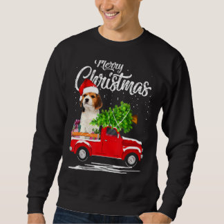 Sweatshirt Beagle Ride Camion rouge Pajama de Noël