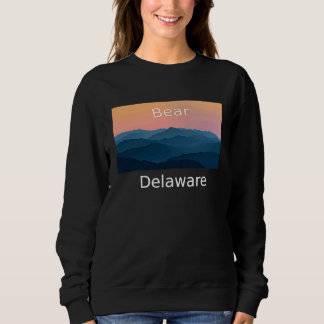 Sweatshirt Bear Delaware Mountain sunset hometown