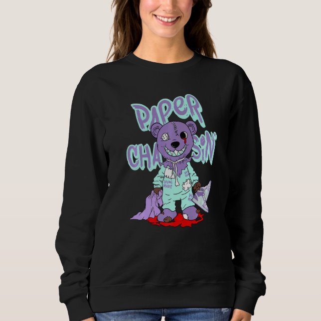 Sweatshirt Bear Paper Chasin' Purple Pulse 1s Matching (Devant)