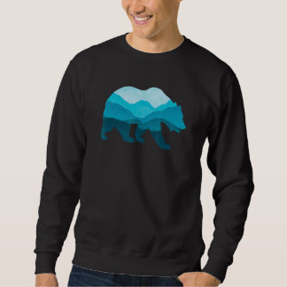 Sweatshirt Bear Silhouette Outdoor Landscape Wildlife Forest