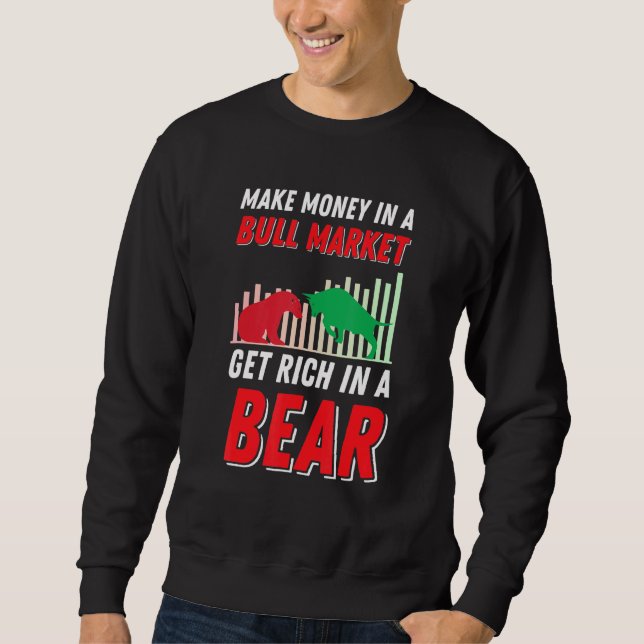 Sweatshirt Bear Vs Bull (Devant)