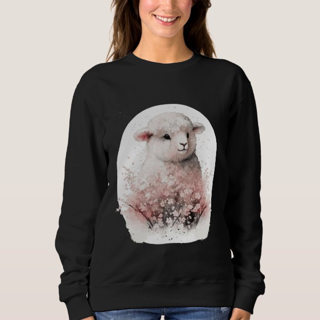 Sweatshirt Bearded Dragon Cherry Blossom Reptile Japanese Sak (Devant)