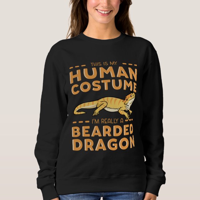 Sweatshirt Bearded Dragon Terrarium Tank Care Food Habitat Li (Devant)