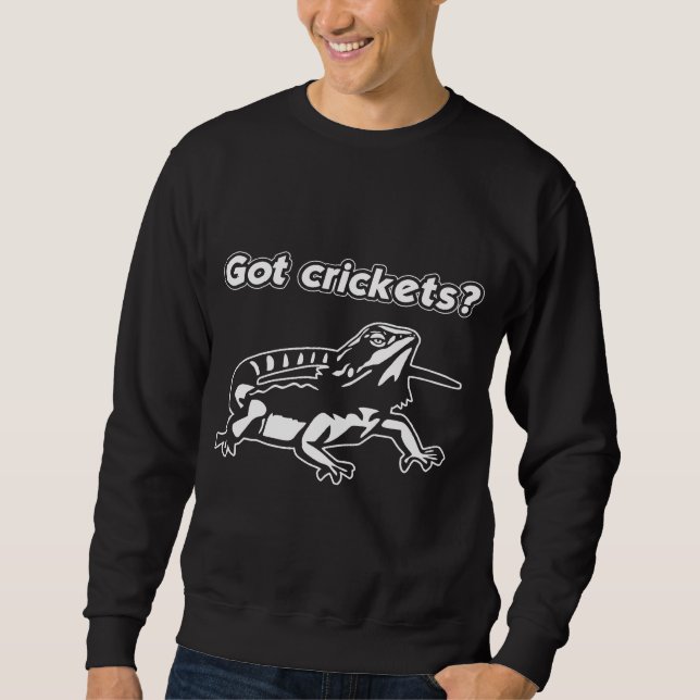 Sweatshirt Beardie a eu des crickets nourrir mon dragon barbu (Devant)