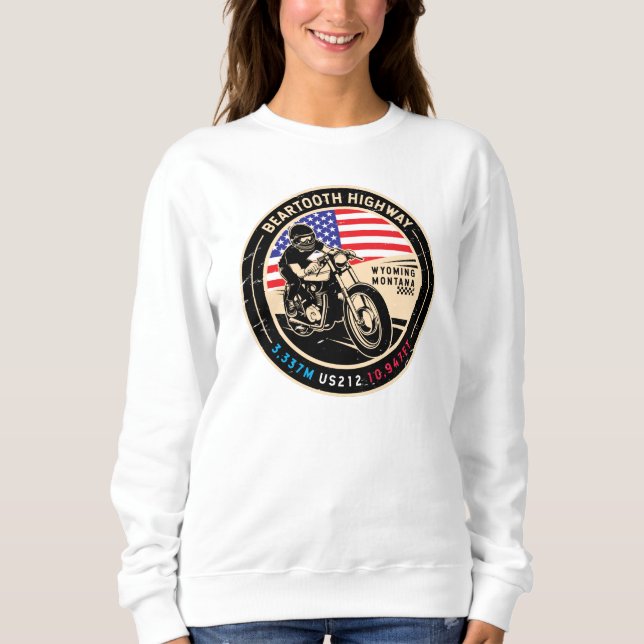 Sweatshirt Beartooth Highway Toutes les routes américaines Mo (Devant)