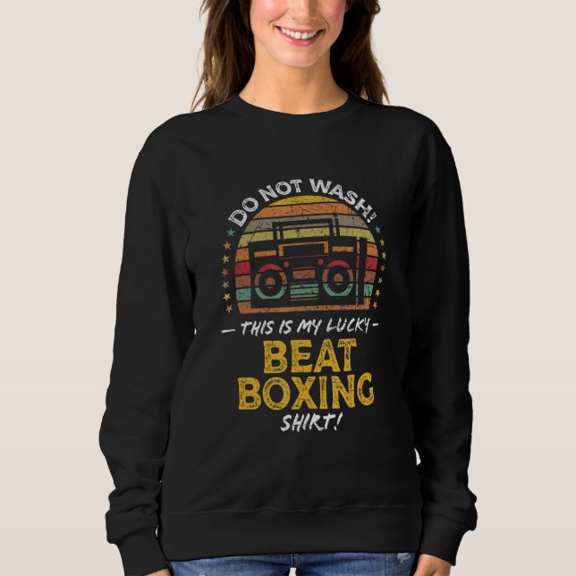 Sweatshirt Beat Boxing Music Hip Hop Rap Drum Vocal Graphic (Devant)