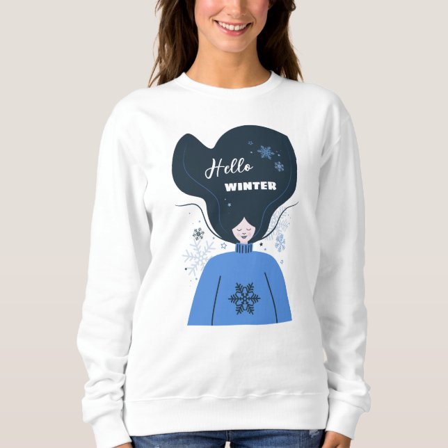 Sweatshirt Beau Bonjour hiver (Devant)