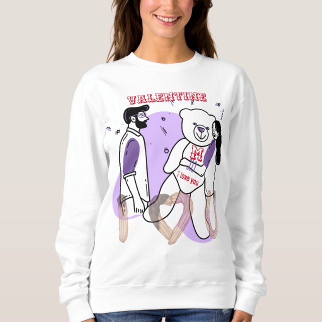 Sweatshirt Beau design de t-shirt zazzer pour le Da de la Sai (Devant)