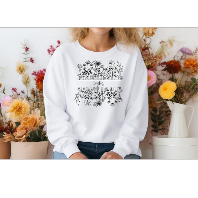 Sweatshirt Beau jardin botanique Fleur sauvage (Créateur téléchargé)