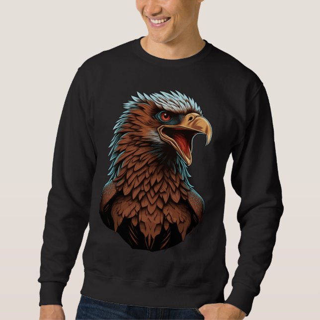Sweatshirt Beautiful Bald Eagle Bird Animal (Devant)