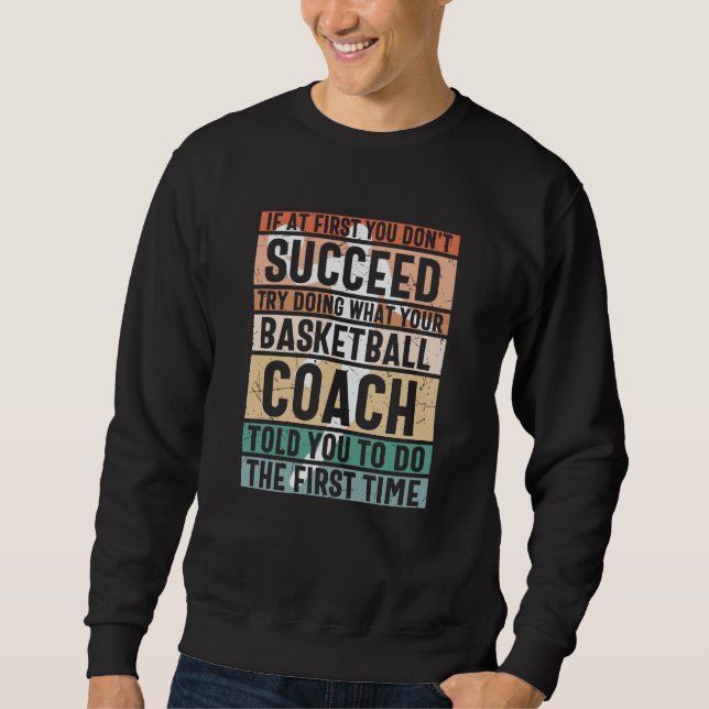 Sweatshirt Beautiful Basketball Design (Devant)