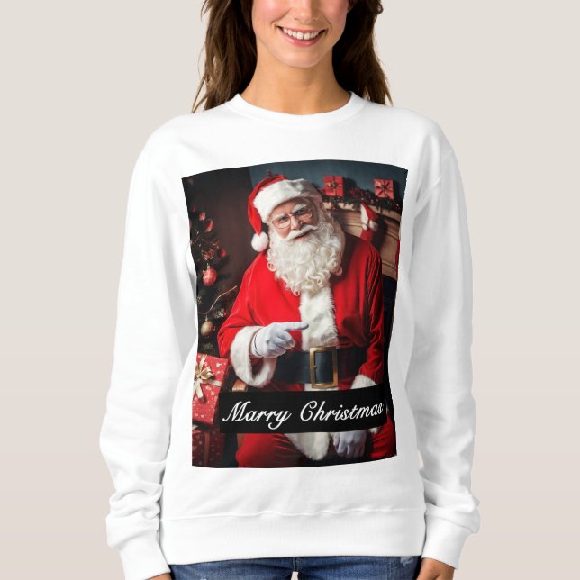 Sweatshirt Beautiful classy  Christmas customized T-Shirt . (Devant)