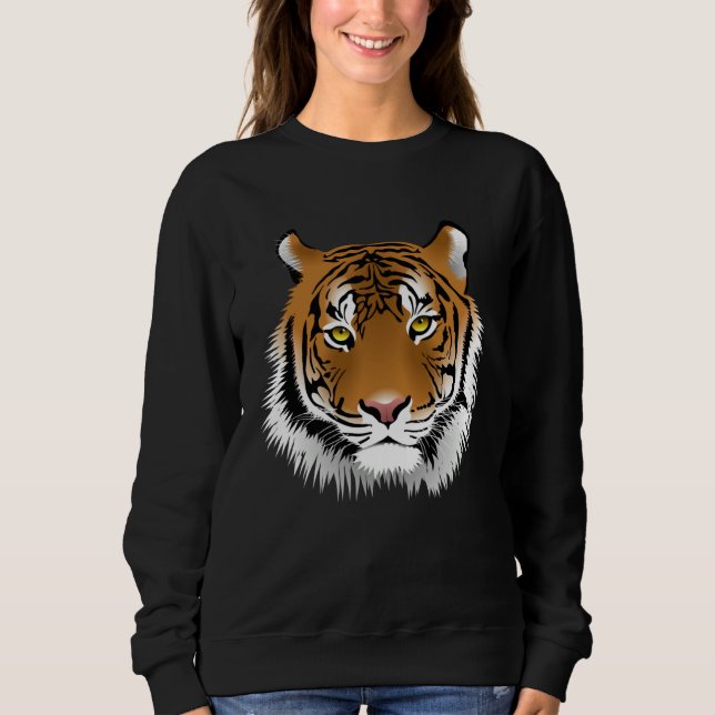Sweatshirt Beautiful Tiger Face (Devant)