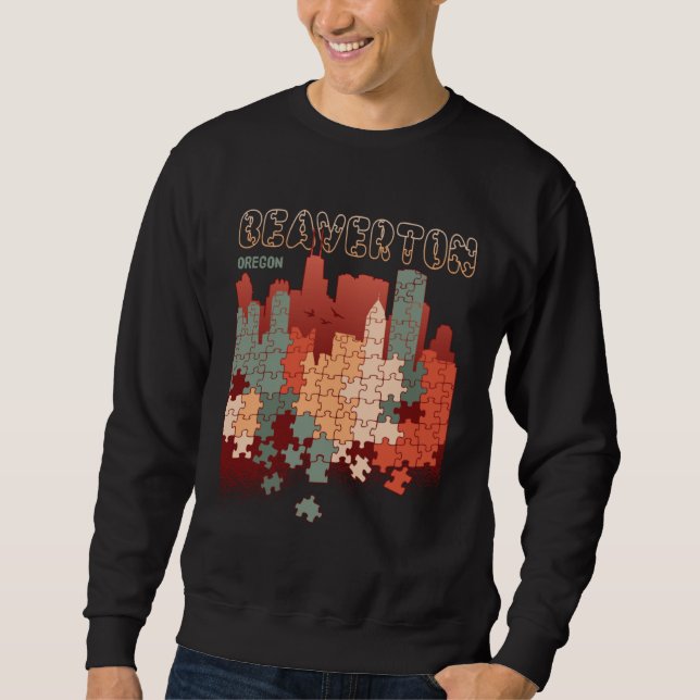 Sweatshirt Beaverton In Oregon Travel Souvenir (Devant)