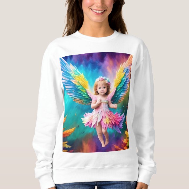 Sweatshirt Bébé Bébé Ange ailes Art-38424 (Devant)