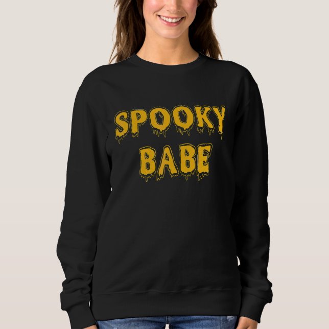Sweatshirt Bébé effrayant mec effrayant  Couples assortis Hal (Devant)