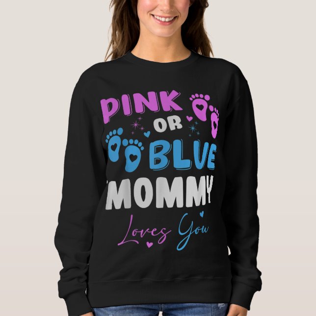 Sweatshirt Bébé Genre Révéler maman (Devant)