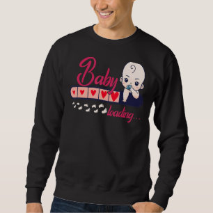 Sweatshirt Bébé mignon Chargement Pour Grossesse Faire-part H