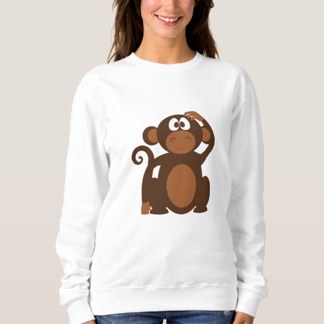 Sweatshirt Bébé singe (Devant)