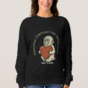 Sweatshirt Bébé singe résilient & poing traversant le cœur