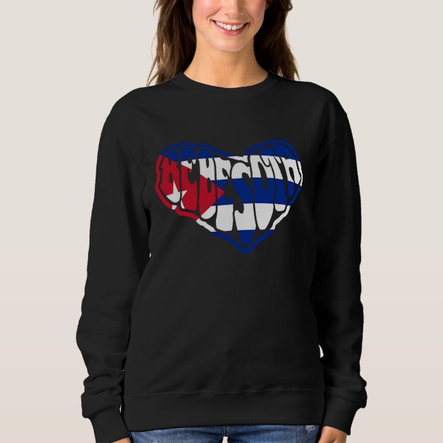 Sweatshirt Bebesota Cuban Flag Reggaetón No Eres Bebecita Ere (Devant)