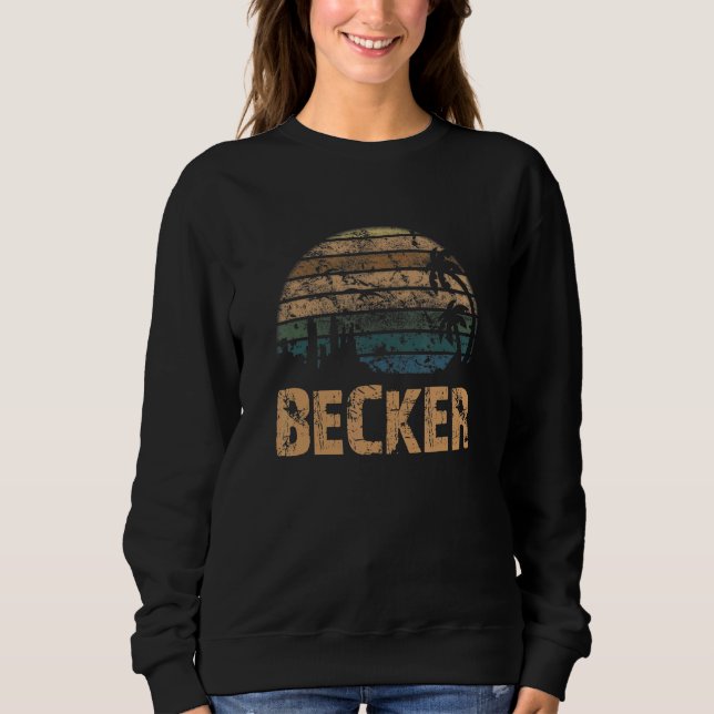 Sweatshirt Becker Vintage Sunset en détresse (Devant)