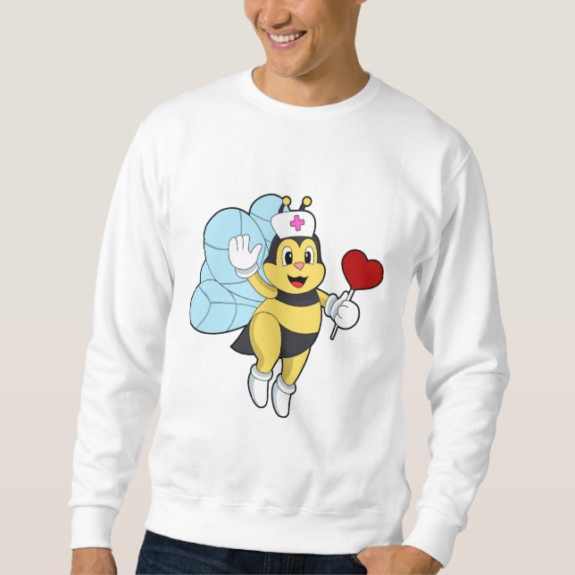 Sweatshirt Bee as Nurse with Heart.PNG (Devant)