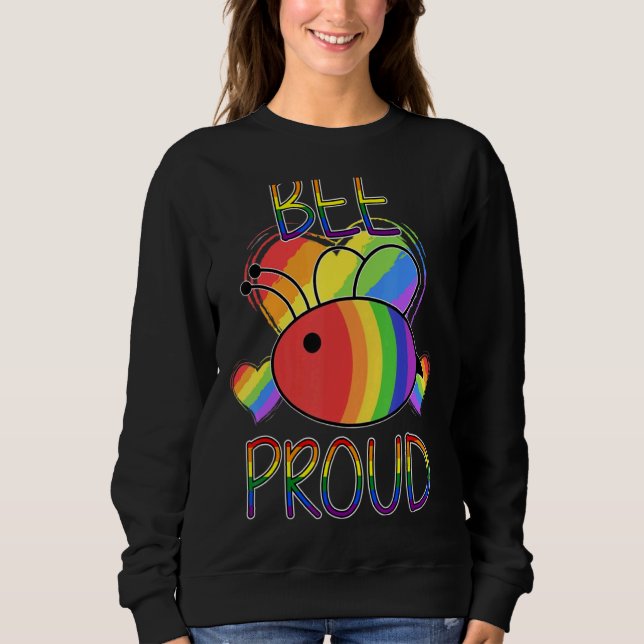 Sweatshirt Bee Fier Égalité Homosexualité Pride Lgbt Transg (Devant)