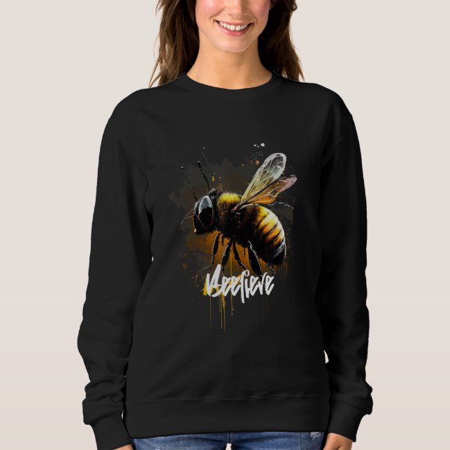 Sweatshirt Beekeeper Beekeeping Honey Apiarist Honeycomb Bee  (Devant)