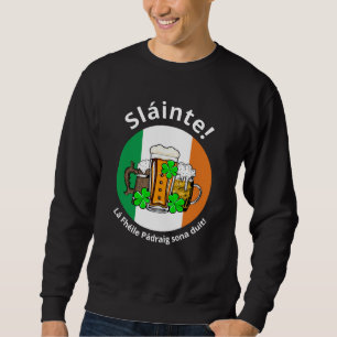 Sweatshirt Beer drapeau irlandais JOUR DE LA SAINT PATRICK pe