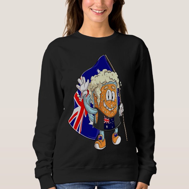 Sweatshirt Beer fan of Australia (Devant)