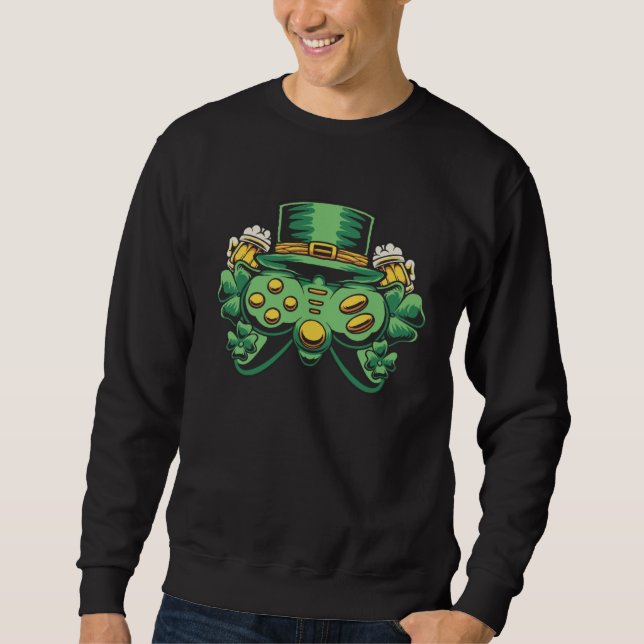 Sweatshirt Beer St Patricks Day Gaming Hat Men Gamer (Devant)