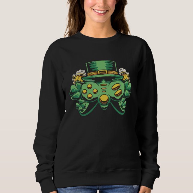 Sweatshirt Beer St Patricks Day Gaming Hat Men Gamer (Devant)