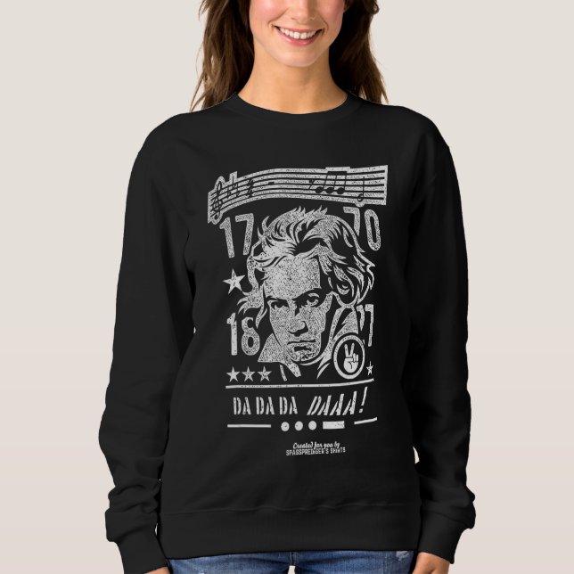 Sweatshirt Beethoven compositeur allemand Ludwig Van Beethove (Devant)