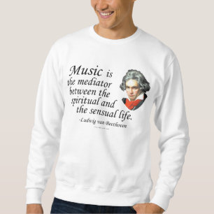 Sweatshirt Beethoven sur la musique