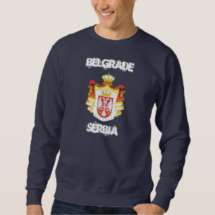 Sweatshirt Belgrade, Serbie avec armoiries