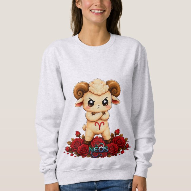 Sweatshirt Bélier Néos Kawaii Zodiaque (Devant)