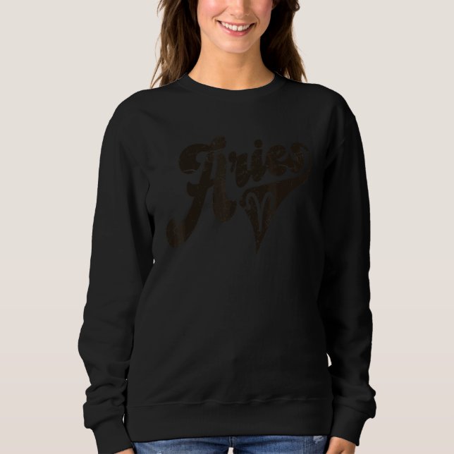 Sweatshirt Bélier Rétro Zodiaque Astrologie Horoscope Bélier (Devant)