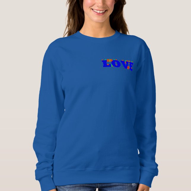 Sweatshirt Belle I Love Baseball avec Compassion (Devant)