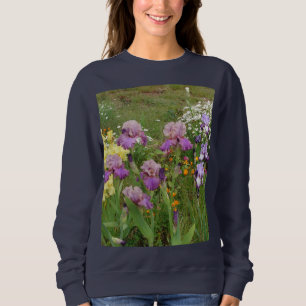 Sweatshirt Belle Iris Fleur violet Fleur Photo
