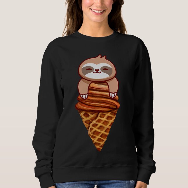 Sweatshirt Belle Parfum Et Crème Glaciaire Cone Art (Devant)