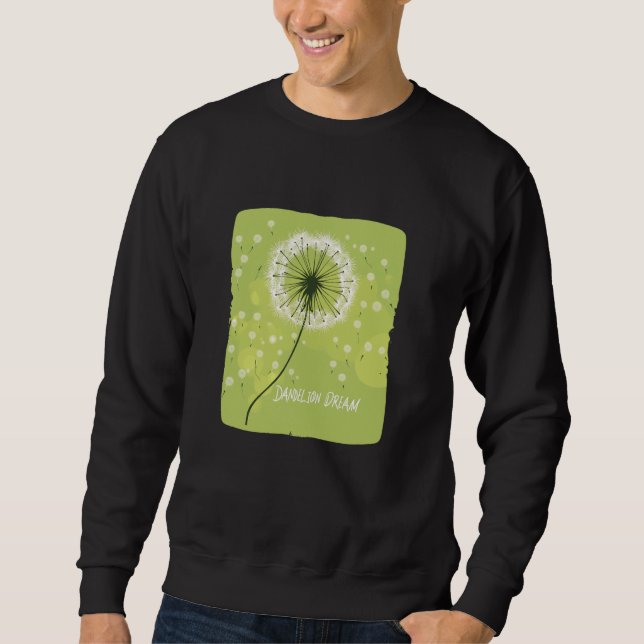 Sweatshirt Belles couleurs de printemps avec Dandelion et Fly (Devant)