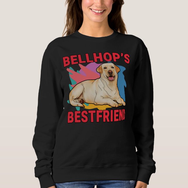 Sweatshirt Bellhop S Bestfriend Labrador Retriever Chien Mama (Devant)